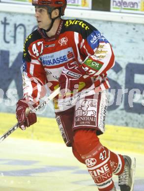 EBEL. Eishockey Bundesliga. KAC gegen Alba Volan. Jeffrey Tory (KAC). Klagenfurt, am 2.12.2008.
Foto: Kuess 

---
pressefotos, pressefotografie, kuess, qs, qspictures, sport, bild, bilder, bilddatenbank