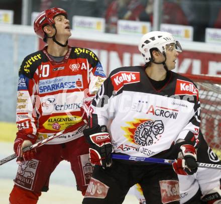 EBEL. Eishockey Bundesliga. KAC gegen  HK Acroni Jesenice. CRAIG Michael (KAC), KRANJC Ales (Jesenice). Klagenfurt, am 5.12.2008.
Foto: Kuess 

---
pressefotos, pressefotografie, kuess, qs, qspictures, sport, bild, bilder, bilddatenbank