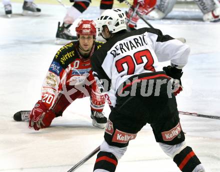 EBEL. Eishockey Bundesliga. KAC gegen  HK Acroni Jesenice. CRAIG Michael (KAC), DERVARIC Damjan (Jesenice). Klagenfurt, am 5.12.2008.
Foto: Nadja Kuess

---
pressefotos, pressefotografie, kuess, qs, qspictures, sport, bild, bilder, bilddatenbank