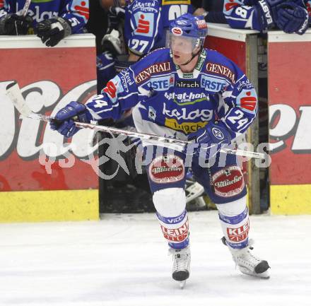 EBEL. Eishockey Bundesliga. EC Pasut VSV gegen HK Acroni Jesenice. Guenther Lanzinger (VSV). Villach, am 7.12.2008.
Foto: Kuess 


---
pressefotos, pressefotografie, kuess, qs, qspictures, sport, bild, bilder, bilddatenbank