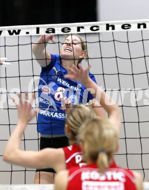 Volleyball Challenge Cup. ATSC Wildcats gegen Markopoulo (Griechenland). Christine Stuermer (Wildcats). Klagenfurt, am 11.12.2008.
Foto: Nadja Kuess 


---
pressefotos, pressefotografie, kuess, qs, qspictures, sport, bild, bilder, bilddatenbank