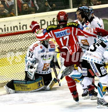 EBEL. Eishockey Bundesliga. KAC gegen  EHC LIWEST Linz. HAGER Gregor (KAC), WESTLUND Alex (Linz). Klagenfurt, am 14.12.2008.
Foto: Kuess 

---
pressefotos, pressefotografie, kuess, qs, qspictures, sport, bild, bilder, bilddatenbank