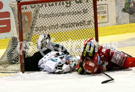 EBEL. Eishockey Bundesliga. KAC gegen  EHC LIWEST Linz. HAGER Gregor (KAC), WESTLUND Alex (Linz). Klagenfurt, am 14.12.2008.
Foto: Kuess 

---
pressefotos, pressefotografie, kuess, qs, qspictures, sport, bild, bilder, bilddatenbank