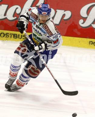 EBEL. Eishockey Bundesliga. EC Pasut VSV gegen EC Red Bull Salzburg. Thomas Raffl (VSV). Villach, am 14.12.2008.
Foto: Kuess 

---
pressefotos, pressefotografie, kuess, qs, qspictures, sport, bild, bilder, bilddatenbank