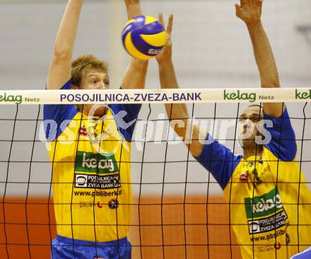 Volleyball. Challenge Cup. SK Aich/Dob gegen TV Amriswil (Schweiz). Alexander Shane, Bencic Martin (Aich). Prevalje, 16.12.2008.
Foto: Kuess

---
pressefotos, pressefotografie, kuess, qs, qspictures, sport, bild, bilder, bilddatenbank