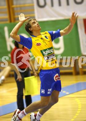 Volleyball. Challenge Cup. SK Aich/Dob gegen TV Amriswil (Schweiz). Michael Leeb (Aich). Prevalje, 16.12.2008.
Foto: Kuess

---
pressefotos, pressefotografie, kuess, qs, qspictures, sport, bild, bilder, bilddatenbank