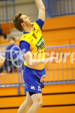 Volleyball. Challenge Cup. SK Aich/Dob gegen TV Amriswil (Schweiz). Shane Alexander (Aich). Prevalje, 16.12.2008.
Foto: Kuess

---
pressefotos, pressefotografie, kuess, qs, qspictures, sport, bild, bilder, bilddatenbank