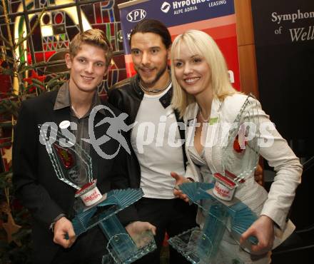 Sportgala 2008.   Thomas Morgenstern, Siegi Grabner, Jasmin Ouschan. Velden, 22.12.2008
Foto: Kuess

---
pressefotos, pressefotografie, kuess, qs, qspictures, sport, bild, bilder, bilddatenbank