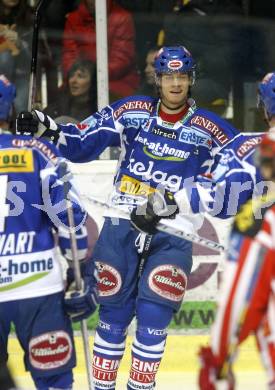 EBEL. Eishockey Bundesliga. KAC gegen VSV. Torjubel Thomas Raffl (VSV). Klagenfurt, am 23.12.2008.
Foto: Kuess 

---
pressefotos, pressefotografie, kuess, qs, qspictures, sport, bild, bilder, bilddatenbank