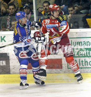 EBEL. Eishockey Bundesliga. KAC gegen VSV. Jeff Shantz,(KAC),  Robby Sandrock (VSV). Klagenfurt, am 23.12.2008.
Foto: Kuess 

---
pressefotos, pressefotografie, kuess, qs, qspictures, sport, bild, bilder, bilddatenbank