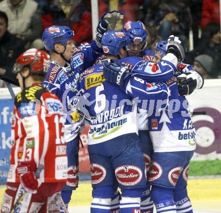 EBEL. Eishockey Bundesliga. KAC gegen VSV. Torjubel VSV. Klagenfurt, am 23.12.2008.
Foto: Kuess 

---
pressefotos, pressefotografie, kuess, qs, qspictures, sport, bild, bilder, bilddatenbank