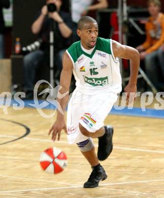 Basketball Bundesliga. Woerthersee Piraten gegen Allianz Gmunden Swans. Timothy Burnette (Piraten).  Klagenfurt, 22.12.2008
Foto: Kuess

---
pressefotos, pressefotografie, kuess, qs, qspictures, sport, bild, bilder, bilddatenbank