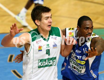 Basketball Bundesliga. Woerthersee Piraten gegen Allianz Gmunden Swans. Rasid Mahalbasic (Piraten), Elijah Palmer (Gmunden).  Klagenfurt, 22.12.2008
Foto: Kuess

---
pressefotos, pressefotografie, kuess, qs, qspictures, sport, bild, bilder, bilddatenbank