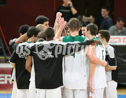 Basketball Bundesliga. Woerthersee Piraten gegen Allianz Gmunden Swans. Jubel Piraten.  Klagenfurt, 22.12.2008
Foto: Kuess

---
pressefotos, pressefotografie, kuess, qs, qspictures, sport, bild, bilder, bilddatenbank