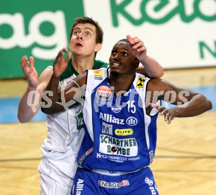 Basketball Bundesliga. Woerthersee Piraten gegen Allianz Gmunden Swans. Rasid Mahalbasic (Piraten), Elijah Palmer (Gmunden).  Klagenfurt, 22.12.2008
Foto: Kuess

---
pressefotos, pressefotografie, kuess, qs, qspictures, sport, bild, bilder, bilddatenbank