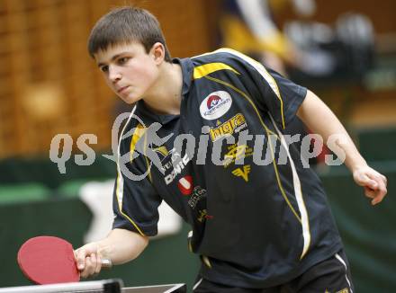 Tischtennis. Kaerntner Meisterschaft. Marcel Brunner (Velden). St. Ruprecht, am 21.12.2008.
Foto: Kuess
---
pressefotos, pressefotografie, kuess, qs, qspictures, sport, bild, bilder, bilddatenbank