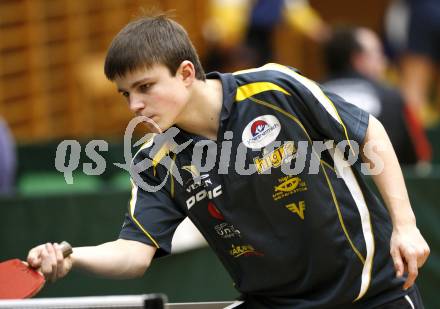 Tischtennis. Kaerntner Meisterschaft. Marcel Brunner (Velden). St. Ruprecht, am 21.12.2008.
Foto: Kuess
---
pressefotos, pressefotografie, kuess, qs, qspictures, sport, bild, bilder, bilddatenbank