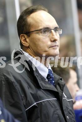 EBEL. Eishockey Bundesliga. KAC gegen VSV. Trainer Larry Huras (VSV). Klagenfurt, am 23.12.2008.
Foto: Kuess 

---
pressefotos, pressefotografie, kuess, qs, qspictures, sport, bild, bilder, bilddatenbank