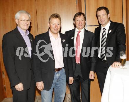 Sportgala 2008. Willibald Liberda (Praesident Kaerntner Landesschiverband), Werner Franz, Franz Klammer, Armin Assinger. Velden, 22.12.2008
Foto: Kuess

---
pressefotos, pressefotografie, kuess, qs, qspictures, sport, bild, bilder, bilddatenbank