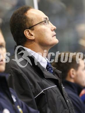 EBEL. Eishockey Bundesliga. KAC gegen VSV. Trainer Larry Huras (VSV). Klagenfurt, am 23.12.2008.
Foto: Kuess 

---
pressefotos, pressefotografie, kuess, qs, qspictures, sport, bild, bilder, bilddatenbank