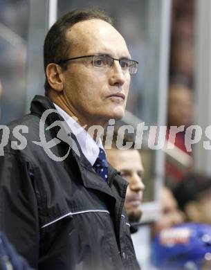 EBEL. Eishockey Bundesliga. KAC gegen VSV. Trainer Larry Huras (VSV). Klagenfurt, am 23.12.2008.
Foto: Kuess 

---
pressefotos, pressefotografie, kuess, qs, qspictures, sport, bild, bilder, bilddatenbank