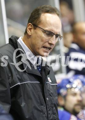 EBEL. Eishockey Bundesliga. KAC gegen VSV. Trainer Larry Huras (VSV). Klagenfurt, am 23.12.2008.
Foto: Kuess 

---
pressefotos, pressefotografie, kuess, qs, qspictures, sport, bild, bilder, bilddatenbank