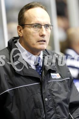 EBEL. Eishockey Bundesliga. KAC gegen VSV. Trainer Larry Huras (VSV). Klagenfurt, am 23.12.2008.
Foto: Kuess 

---
pressefotos, pressefotografie, kuess, qs, qspictures, sport, bild, bilder, bilddatenbank