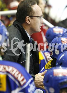 EBEL. Eishockey Bundesliga. KAC gegen VSV. Trainer Larry Huras (VSV). Klagenfurt, am 23.12.2008.
Foto: Kuess 

---
pressefotos, pressefotografie, kuess, qs, qspictures, sport, bild, bilder, bilddatenbank