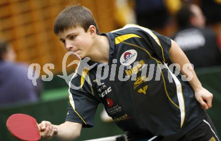 Tischtennis. Kaerntner Meisterschaft. Marcel Brunner (Velden). St. Ruprecht, am 21.12.2008.
Foto: Kuess
---
pressefotos, pressefotografie, kuess, qs, qspictures, sport, bild, bilder, bilddatenbank