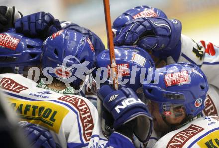 EBEL. Eishockey Bundesliga. EC Pasut VSV gegen EC KAC.Torjubel VSV. Villach, am 26.12.2008.
Foto: Kuess 


---
pressefotos, pressefotografie, kuess, qs, qspictures, sport, bild, bilder, bilddatenbank