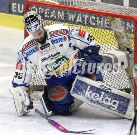 EBEL. Eishockey Bundesliga. EC Pasut VSV gegen EC KAC. Gert Prohaska (VSV), Torkamera. Villach, am 26.12.2008.
Foto: Kuess 


---
pressefotos, pressefotografie, kuess, qs, qspictures, sport, bild, bilder, bilddatenbank