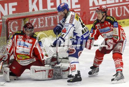 EBEL. Eishockey Bundesliga. EC Pasut VSV gegen EC KAC. Justin Mapletoft,  (VSV), Rene Swette, Kirk Furey (KAC). Villach, am 26.12.2008.
Foto: Kuess 


---
pressefotos, pressefotografie, kuess, qs, qspictures, sport, bild, bilder, bilddatenbank