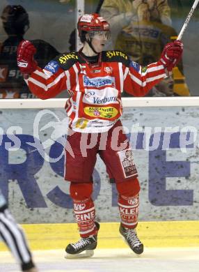 EBEL. Eishockey Bundesliga. KAC gegen EV Vienna Capitals. Torjubel Paul Schellander (KAC). Klagenfurt, am 28.12.2008.
Foto: Kuess 

---
pressefotos, pressefotografie, kuess, qs, qspictures, sport, bild, bilder, bilddatenbank