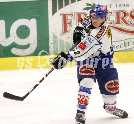 EBEL. Eishockey Bundesliga. EC Pasut VSV gegen EC Graz 99ers. Michael Raffl (VSV). Villach, am 30.12.2008.
Foto: Kuess 


---
pressefotos, pressefotografie, kuess, qs, qspictures, sport, bild, bilder, bilddatenbank