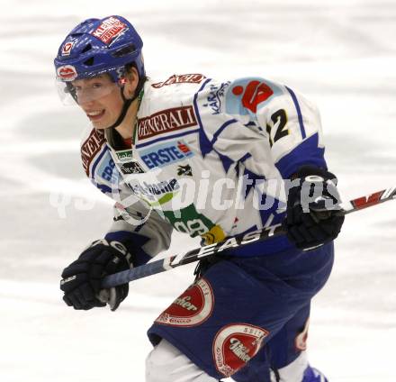 EBEL. Eishockey Bundesliga. EC Pasut VSV gegen EC Graz 99ers. Michael Raffl (VSV). Villach, am 30.12.2008.
Foto: Kuess 


---
pressefotos, pressefotografie, kuess, qs, qspictures, sport, bild, bilder, bilddatenbank