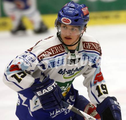 EBEL. Eishockey Bundesliga. EC Pasut VSV gegen EC Graz 99ers. Stefan Bacher (VSV). Villach, am 30.12.2008.
Foto: Kuess 


---
pressefotos, pressefotografie, kuess, qs, qspictures, sport, bild, bilder, bilddatenbank