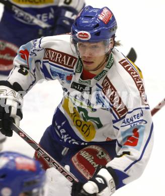 EBEL. Eishockey Bundesliga. EC Pasut VSV gegen EC Graz 99ers. Thomas Raffl (VSV). Villach, am 30.12.2008.
Foto: Kuess 


---
pressefotos, pressefotografie, kuess, qs, qspictures, sport, bild, bilder, bilddatenbank