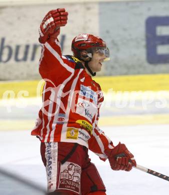 EBEL. Eishockey Bundesliga. EC KAC gegen EC RED BULL SALZBURG. Torjubel Herbert Ratz (KAC). Klagenfurt, am 2.1.2009.
Foto: Kuess 

---
pressefotos, pressefotografie, kuess, qs, qspictures, sport, bild, bilder, bilddatenbank