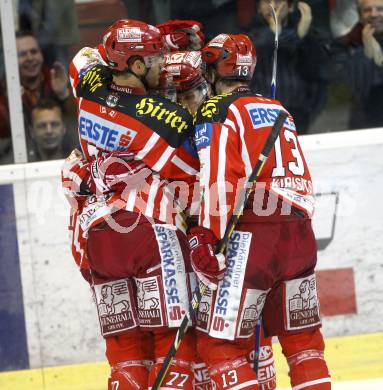 EBEL. Eishockey Bundesliga. EC KAC gegen EC RED BULL SALZBURG. Torjubel KAC. Klagenfurt, am 2.1.2009.
Foto: Kuess 

---
pressefotos, pressefotografie, kuess, qs, qspictures, sport, bild, bilder, bilddatenbank