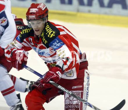 EBEL. Eishockey Bundesliga. EC KAC gegen EC RED BULL SALZBURG. Stefan Geier (KAC). Klagenfurt, am 2.1.2009.
Foto: Kuess 

---
pressefotos, pressefotografie, kuess, qs, qspictures, sport, bild, bilder, bilddatenbank