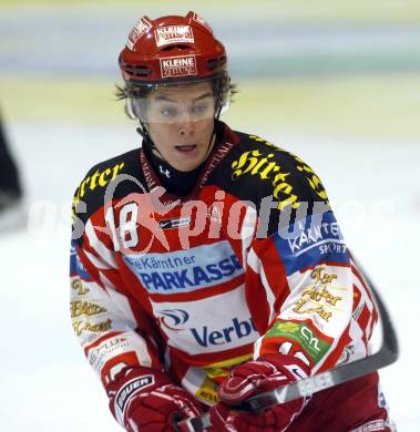 EBEL. Eishockey Bundesliga. EC KAC gegen EC RED BULL SALZBURG. Silvio Jakobitsch (KAC). Klagenfurt, am 2.1.2009.
Foto: Kuess 

---
pressefotos, pressefotografie, kuess, qs, qspictures, sport, bild, bilder, bilddatenbank