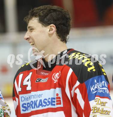 EBEL. Eishockey Bundesliga. EC KAC gegen EC RED BULL SALZBURG. Johannes Reichel (KAC). Klagenfurt, am 2.1.2009.
Foto: Kuess 

---
pressefotos, pressefotografie, kuess, qs, qspictures, sport, bild, bilder, bilddatenbank