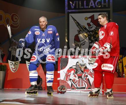 Villacher Fasching. Gerhard Thomasser, Gernot Pacher. Villach, am 8.1.2009.
Foto: Kuess 


---
pressefotos, pressefotografie, kuess, qs, qspictures, sport, bild, bilder, bilddatenbank