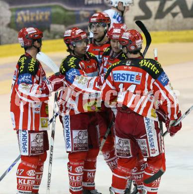 EBEL. Eishockey Bundesliga. KAC gegen HDD TILIA Olimpija Ljubljana. Torjubel KAC. Klagenfurt, am 9.1.2009.
Foto: Kuess 

---
pressefotos, pressefotografie, kuess, qs, qspictures, sport, bild, bilder, bilddatenbank