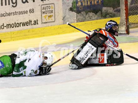 EBEL. Eishockey Bundesliga. KAC gegen HDD TILIA Olimpija Ljubljana. SCOTT Travis (KAC), VNUK Tomaz (Ljubljana). Klagenfurt, am 9.1.2009.
Foto: Kuess 

---
pressefotos, pressefotografie, kuess, qs, qspictures, sport, bild, bilder, bilddatenbank