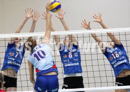 Volleyball. MEVZA. ATSC Wildcats gegen ZOK Rijeka. EVANS Lauren, Christine Stuermer, Kerstin Pichler  (Wildcats). Klagenfurt, am 10.1.2009.
Foto: Kuess

---
pressefotos, pressefotografie, kuess, qs, qspictures, sport, bild, bilder, bilddatenbank