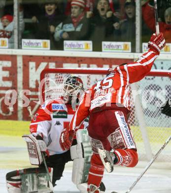 EBEL. Eishockey Bundesliga. KAC gegen HC TWK Innsbruck. SCHULLER David (KAC), KOTYK Seamus (Innsbruck). Klagenfurt, am 16.1.2009.
Foto: Kuess 

---
pressefotos, pressefotografie, kuess, qs, qspictures, sport, bild, bilder, bilddatenbank