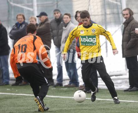 Fussball Testspiel. WAC/St. Andrae gegen SK Austria Kaernten. Alexander Hoertnagl (Austria Kaernten), Markus Hubmann (WAC/St. Andrae). St. Andrae, am 17.1.2009.
Foto: Kuess
---
pressefotos, pressefotografie, kuess, qs, qspictures, sport, bild, bilder, bilddatenbank