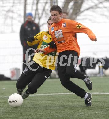 Fussball Testspiel. WAC/St. Andrae gegen SK Austria Kaernten. Marc Sand (Austria Kaernten), Christopher Eneo (WAC/St. Andrae). St. Andrae, am 17.1.2009.
Foto: Kuess
---
pressefotos, pressefotografie, kuess, qs, qspictures, sport, bild, bilder, bilddatenbank