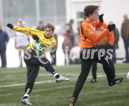 Fussball Testspiel. WAC/St. Andrae gegen SK Austria Kaernten. Marc Sand (Austria Kaernten), Mario Ellersdorfer (WAC/St. Andrae). St. Andrae, am 17.1.2009.
Foto: Kuess
---
pressefotos, pressefotografie, kuess, qs, qspictures, sport, bild, bilder, bilddatenbank